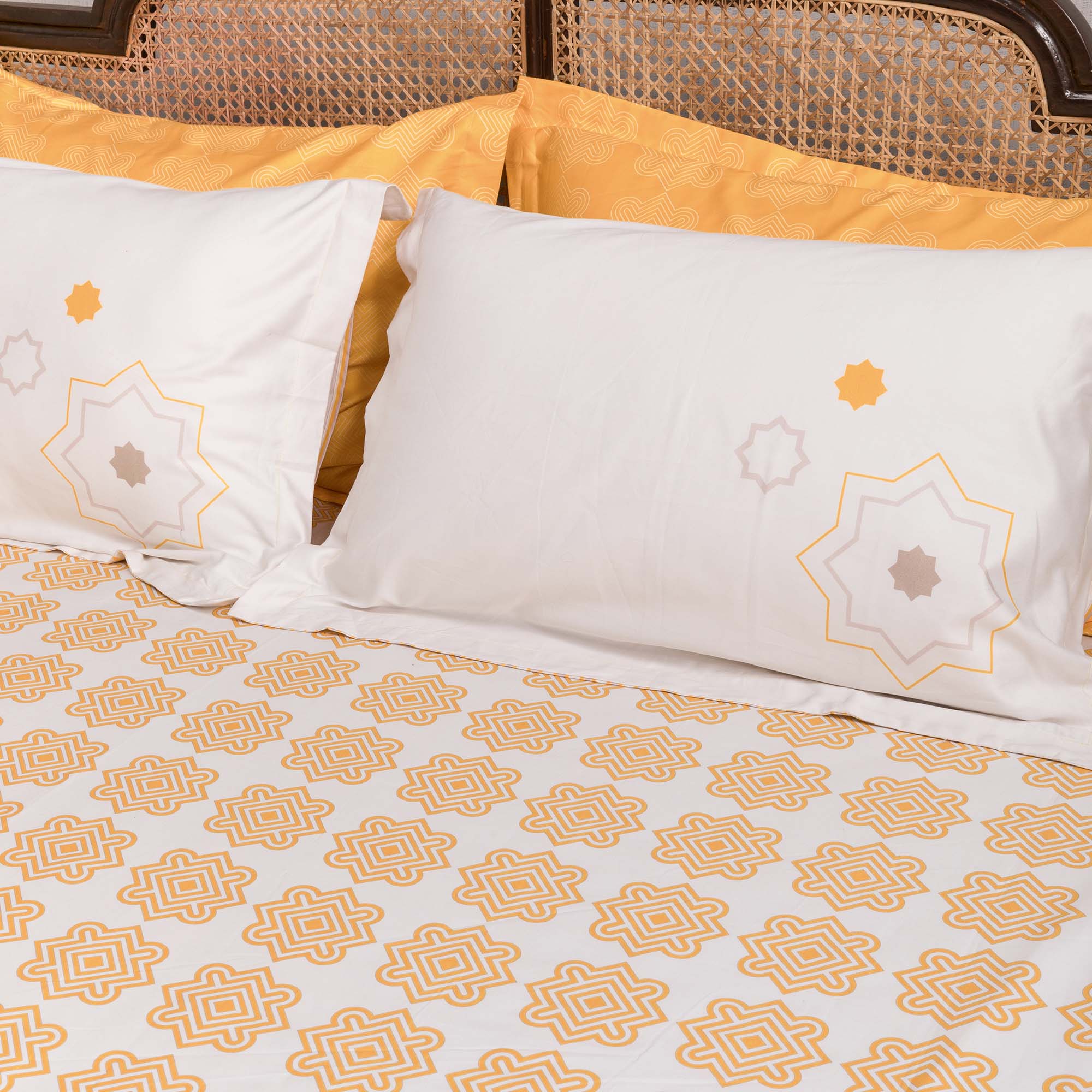 Iktara II Bedsheet - Mustard