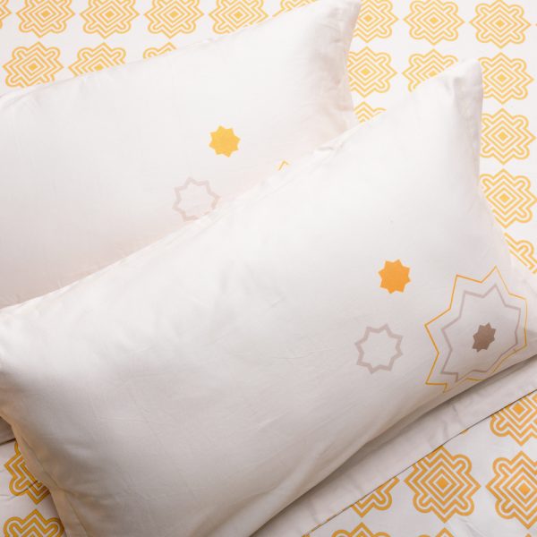 Iktara II Pillowcases (Pair 1) - Mustard