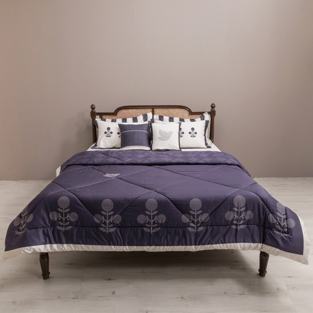 Bageecha II Set - Midnight Blue, Quilt